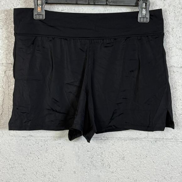 Swim Solutions Pull-on Swim Shorts - Black 10 MSRP $56 - Picture 1 of 8